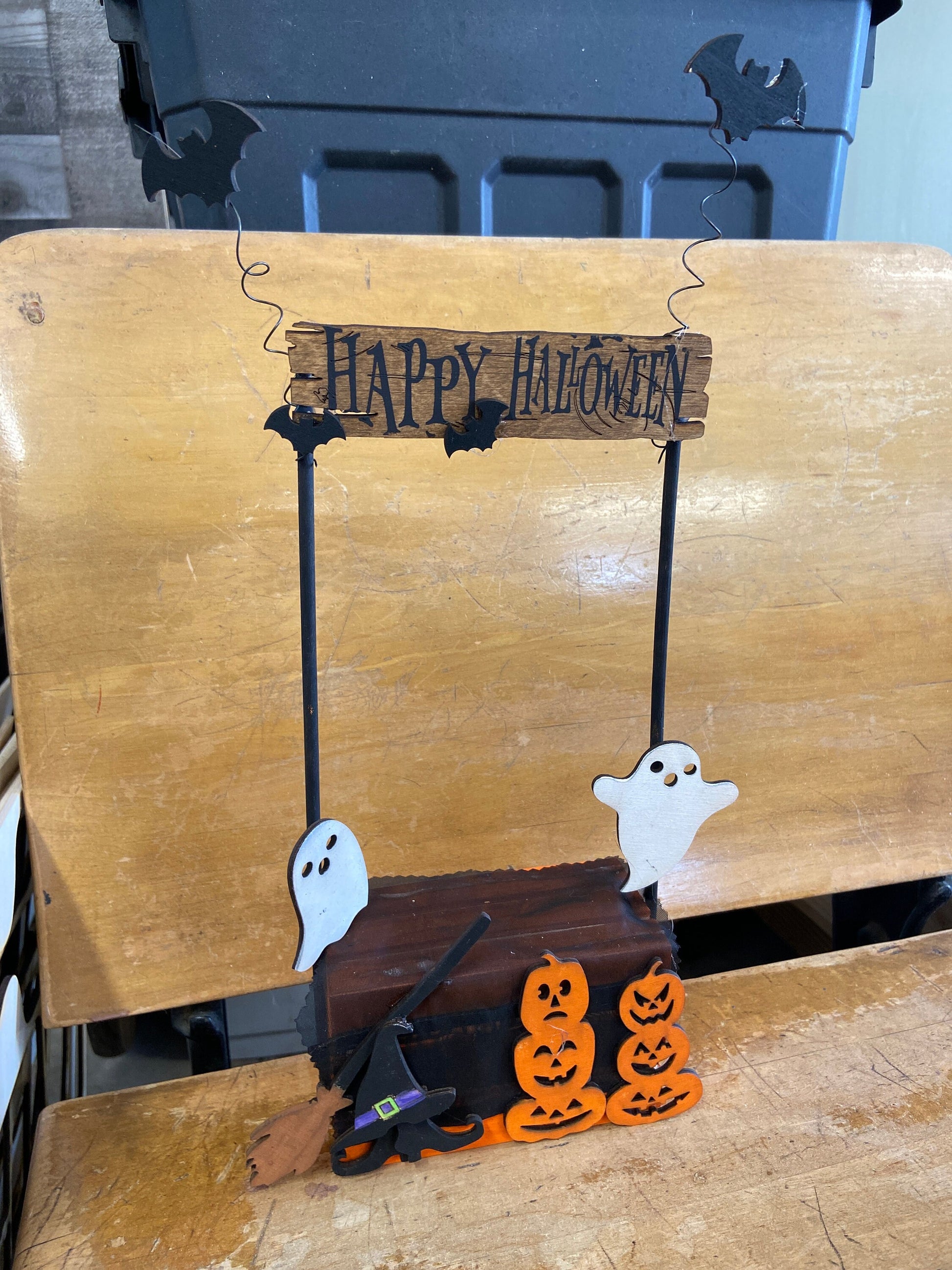 DIY UNPAINTED Happy Halloween mini cutouts