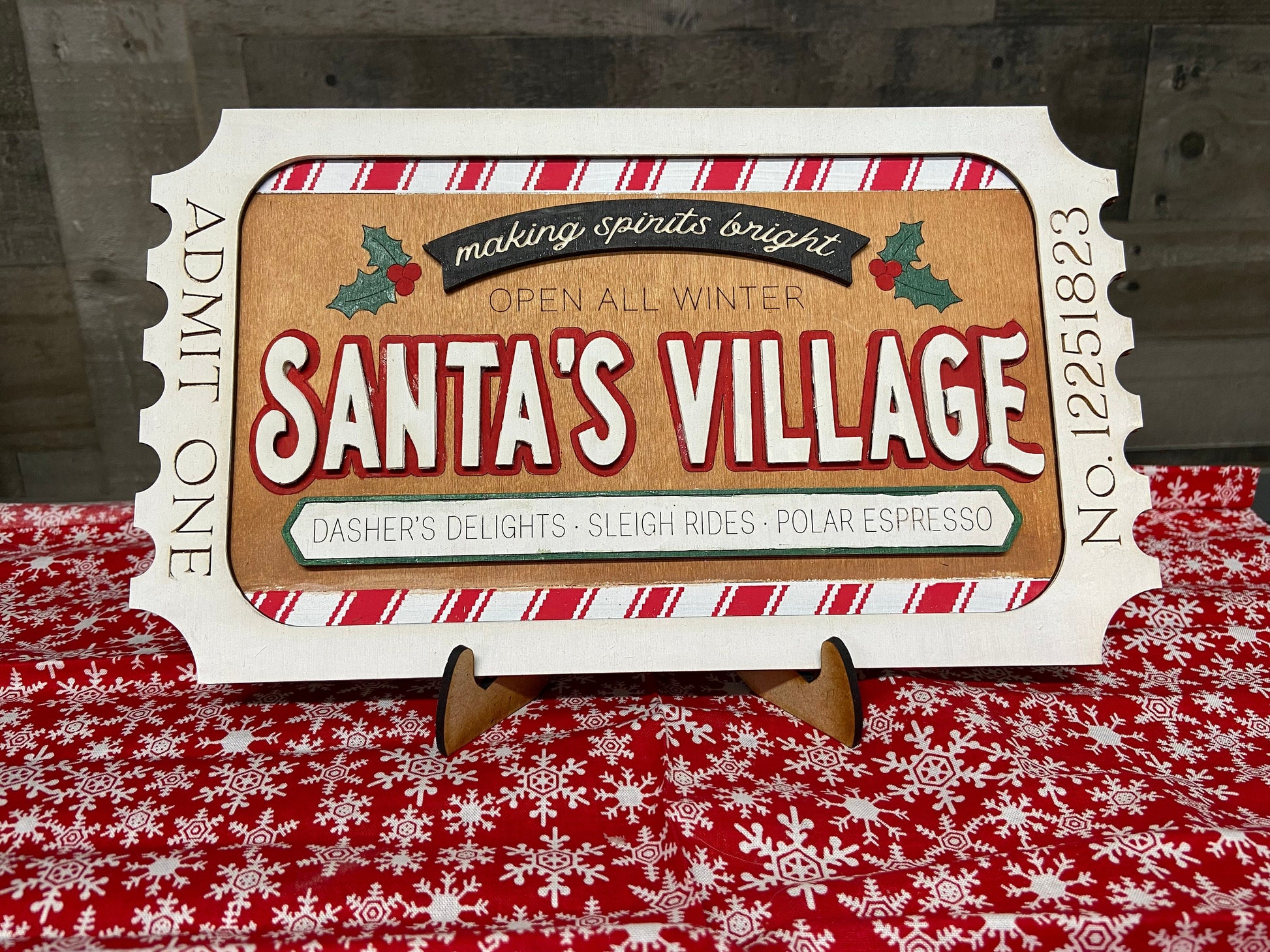 DIY Santa’s Ticket Unpainted