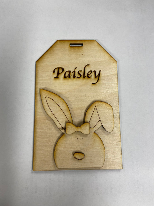 DIY Easter Bunny Tag unpainted