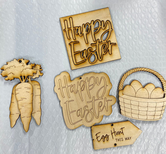 DIY Easter Garland set Unpainted