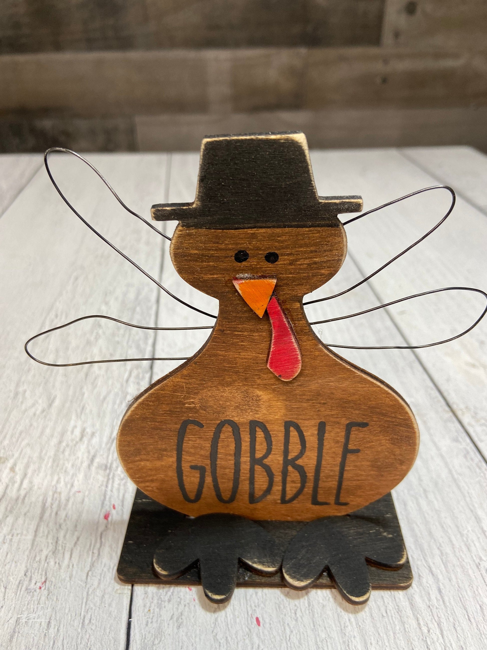 DIY Wood turkey unpainted