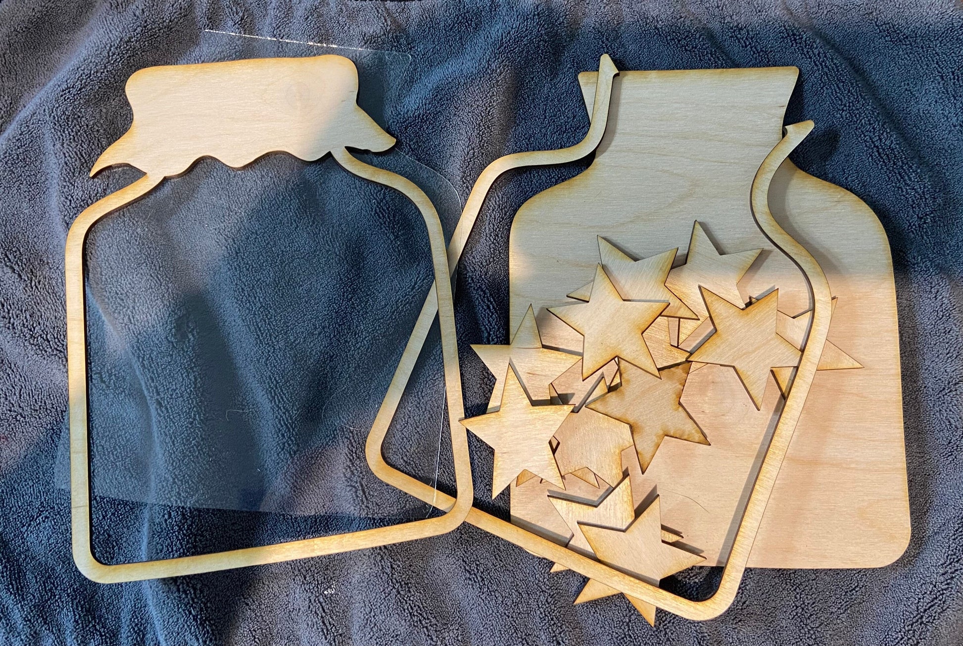 DIY americana cookie jar unpainted