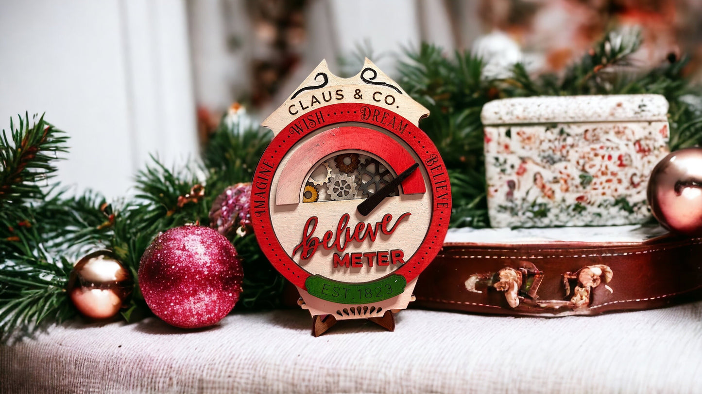 Believe in holiday magic meter DIY kit