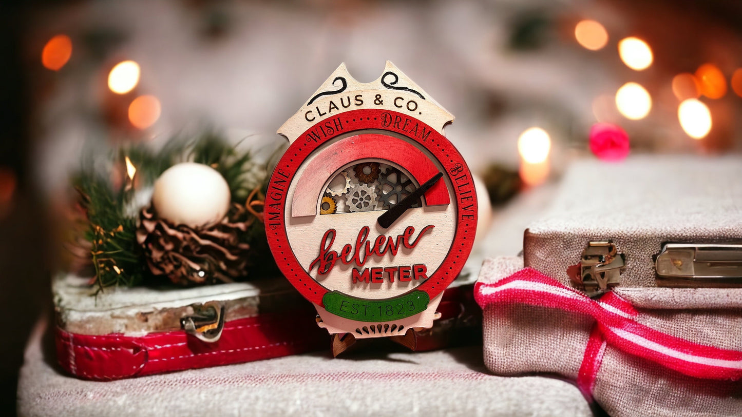 Believe in holiday magic meter DIY kit