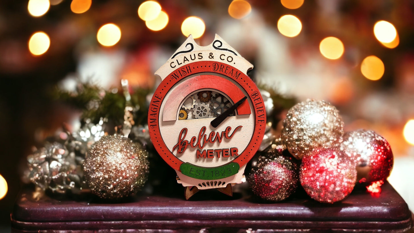 Believe in holiday magic meter DIY kit