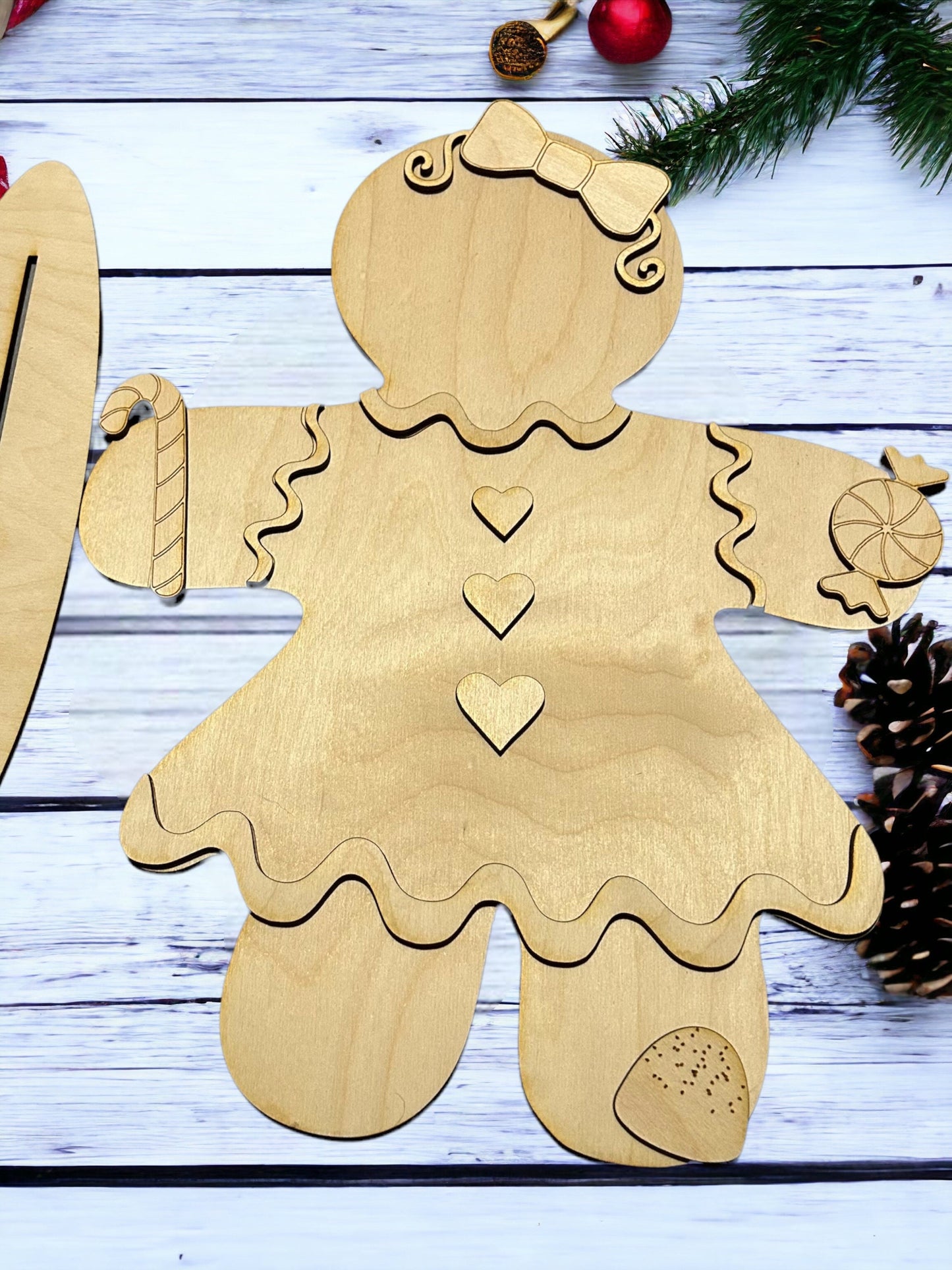 DIY Gingerbread Man/Woman Unpainted (LARGE SIZE)