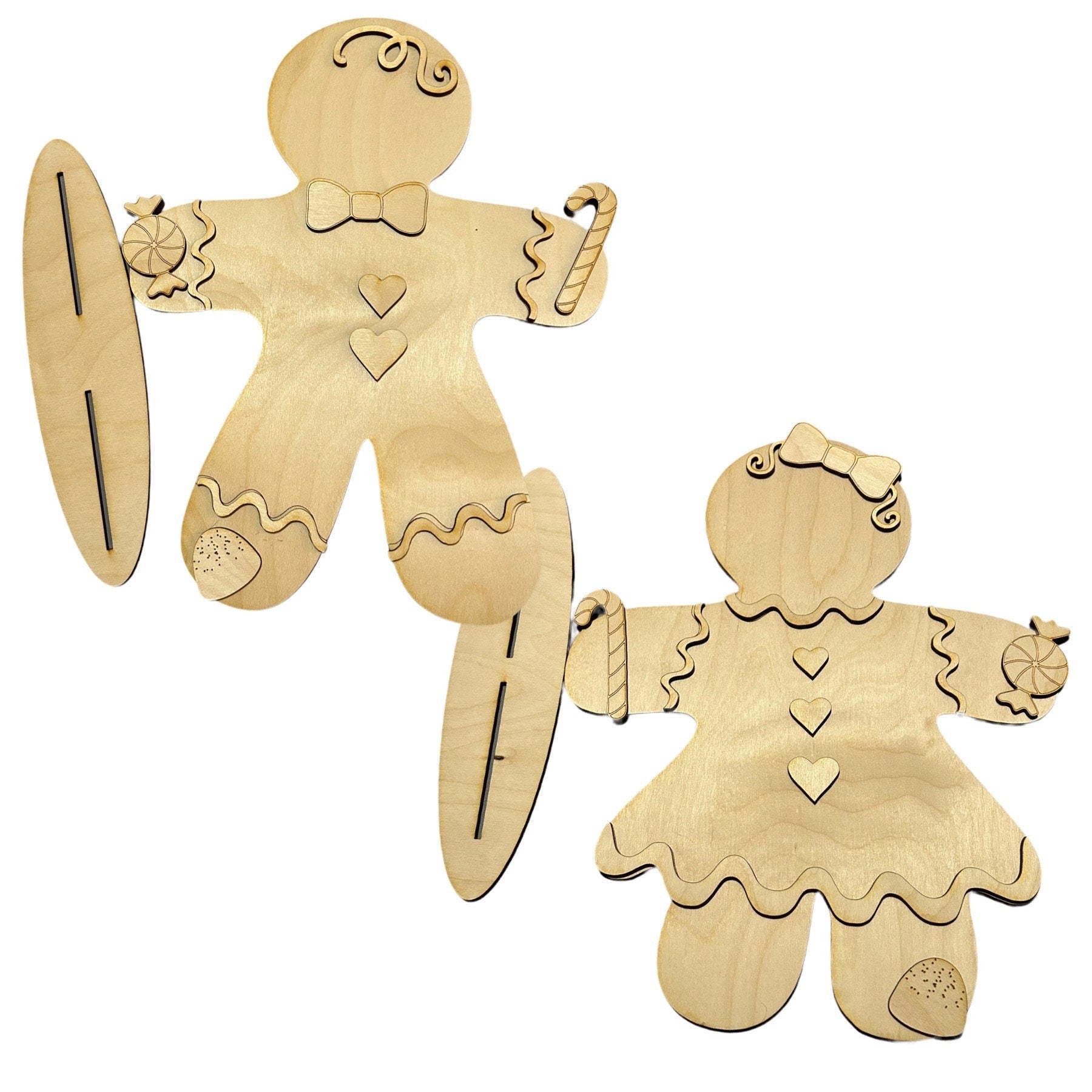 DIY Gingerbread Man/Woman Unpainted (LARGE SIZE)
