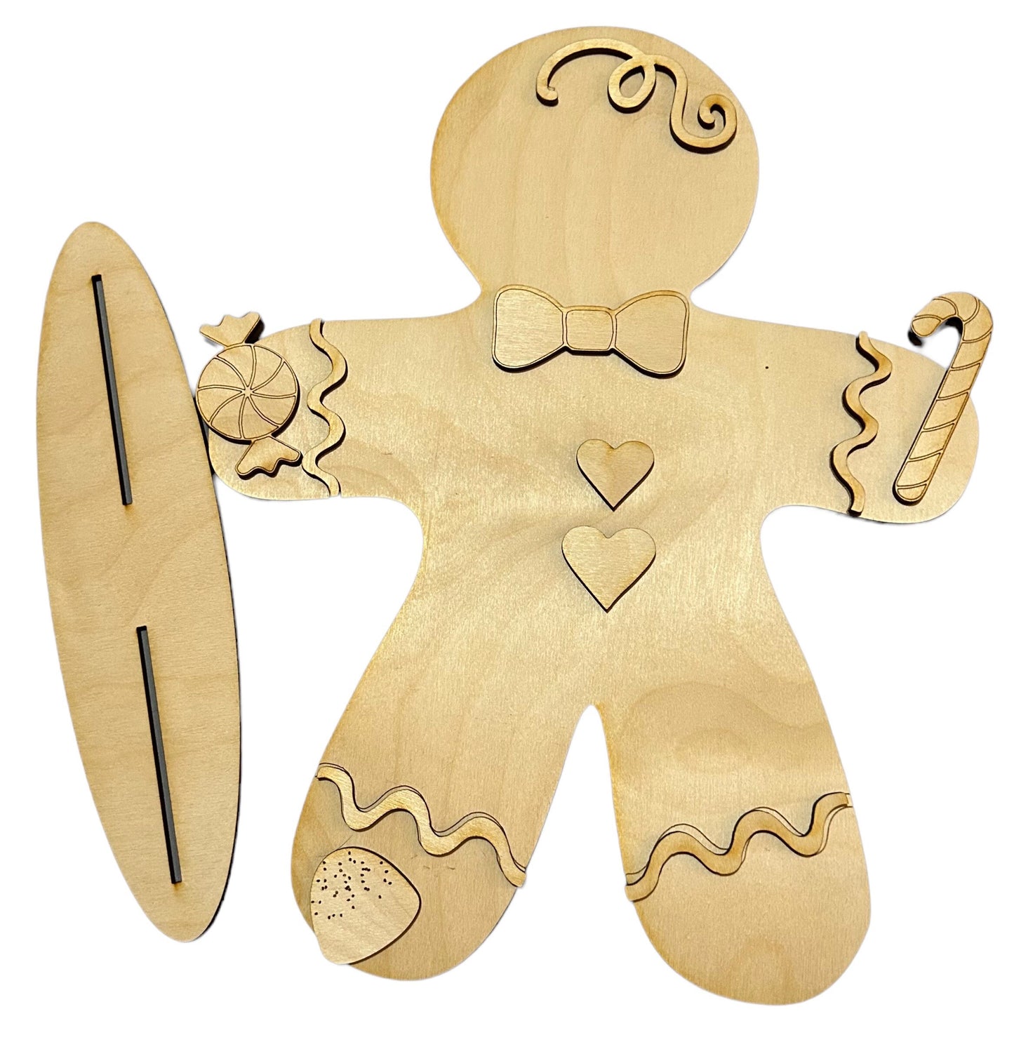 DIY Gingerbread Man/Woman Unpainted (LARGE SIZE)