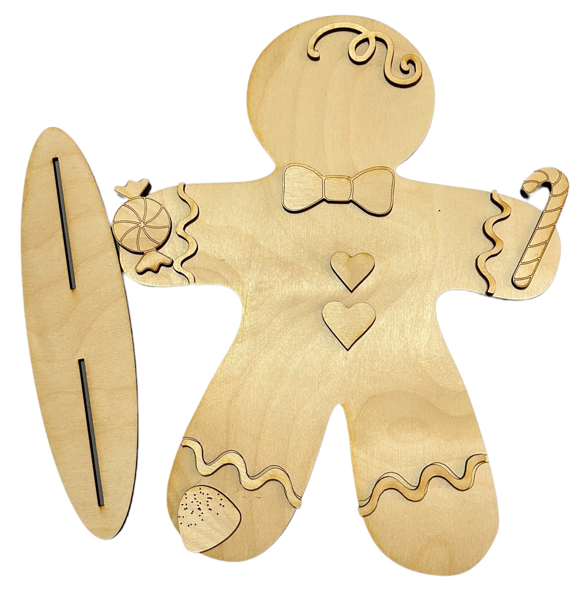 DIY Gingerbread Man/Woman Unpainted (LARGE SIZE)