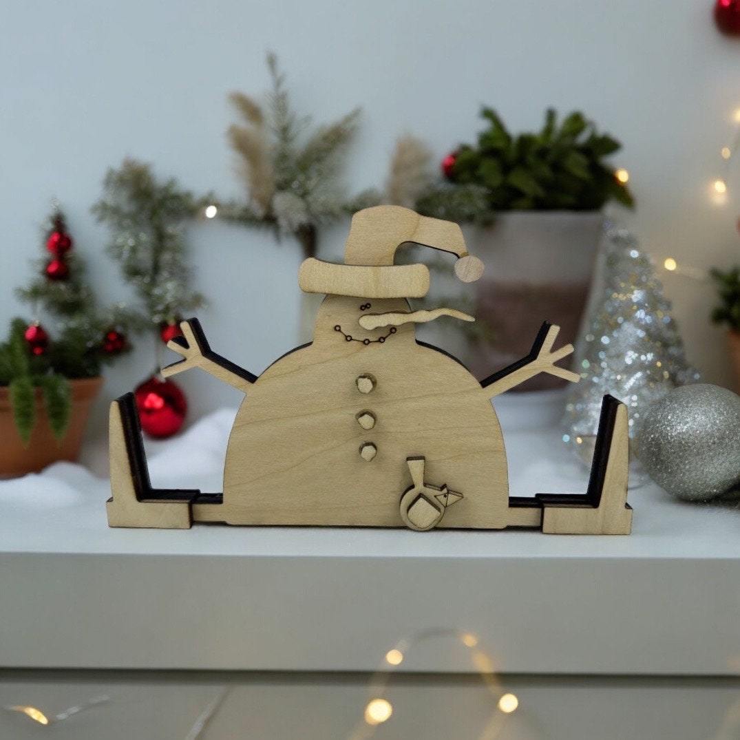 Primitive Snowman Unpainted Kit