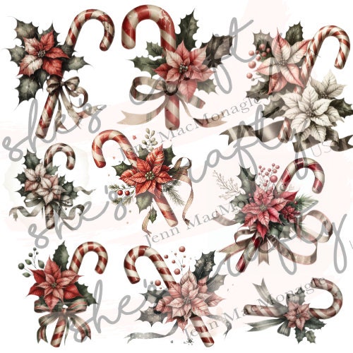 Candycanes Printable BUNDLE (Not a physical item)
