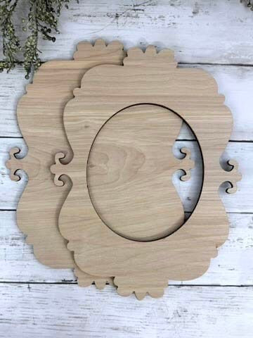 Wooden Vintage Insipred Photo Frames (UNPAINTED and UNASSEMBLED)