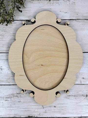 Wooden Vintage Insipred Photo Frames (UNPAINTED and UNASSEMBLED)