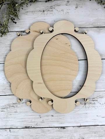 Wooden Vintage Insipred Photo Frames (UNPAINTED and UNASSEMBLED)