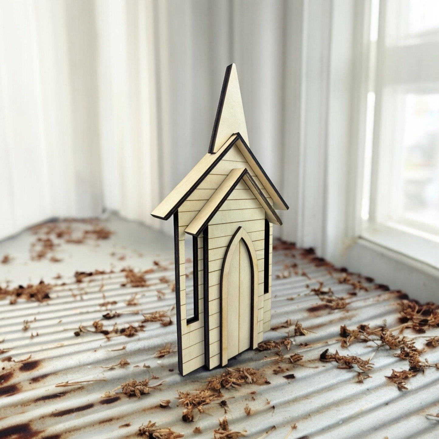 Farmhouse Church Unpainted Kit