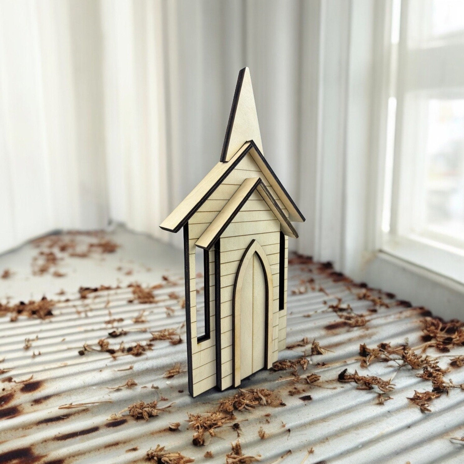 Farmhouse Church Unpainted Kit