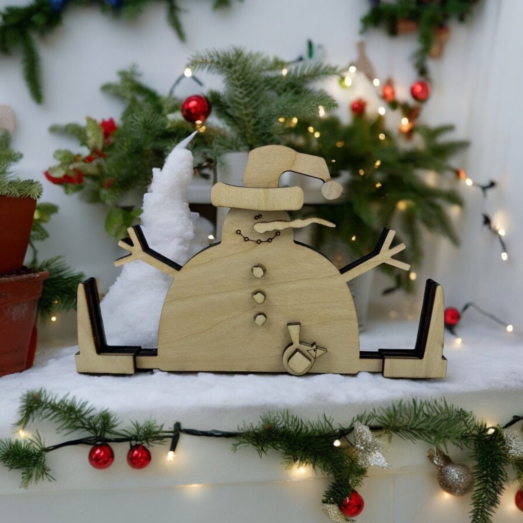 Primitive Snowman Unpainted Kit