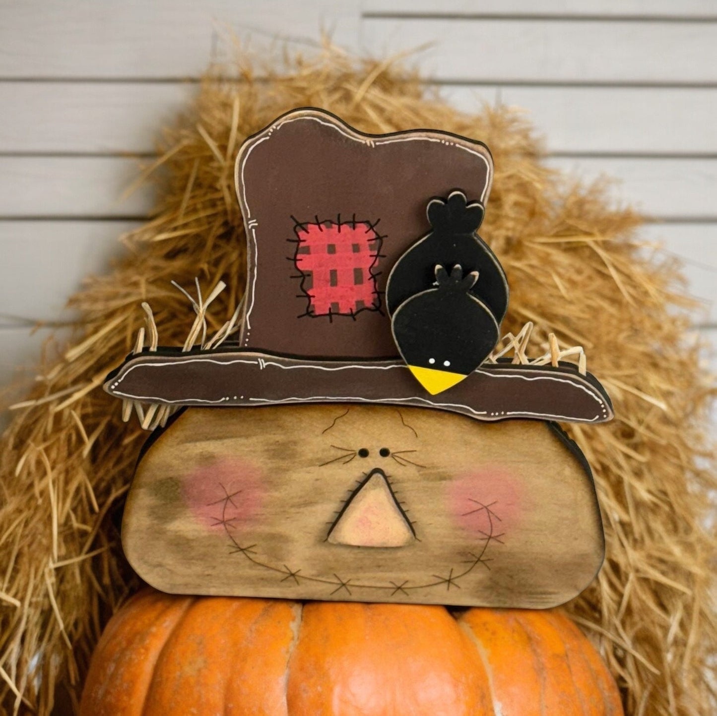 Primitive Harvest Scarecrow Head Unpainted Kit