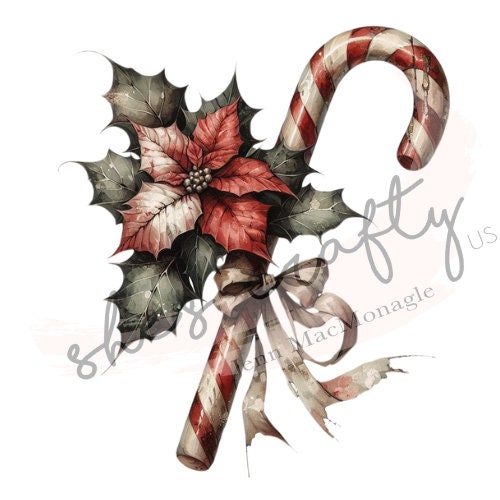 Candycanes Printable BUNDLE (Not a physical item)