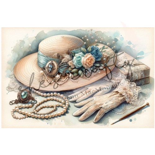Ladies Hats Printable BUNDLE (Not a physical item)