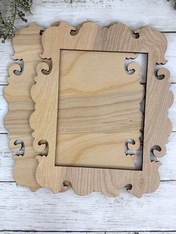 Wooden Vintage Insipred Photo Frames (UNPAINTED and UNASSEMBLED)