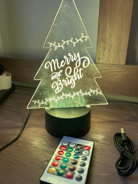 Merry and Bright Tree Light