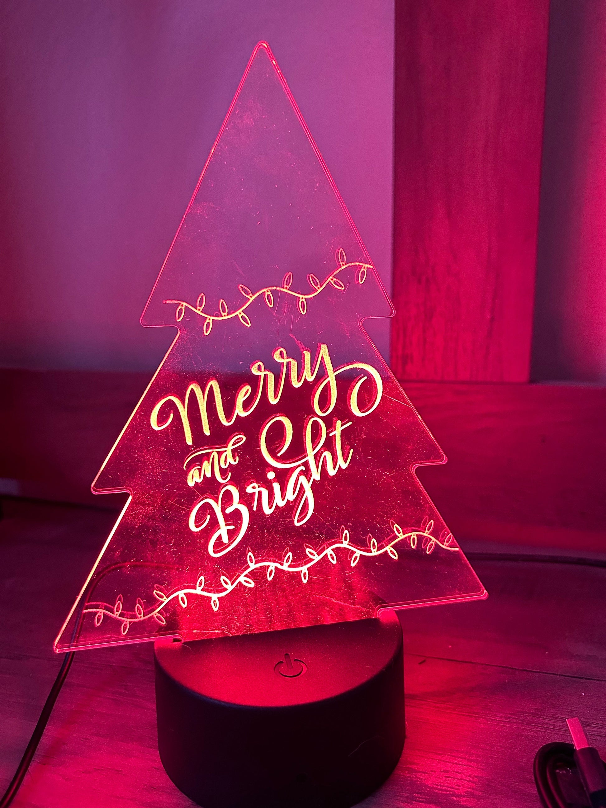 Merry and Bright Tree Light
