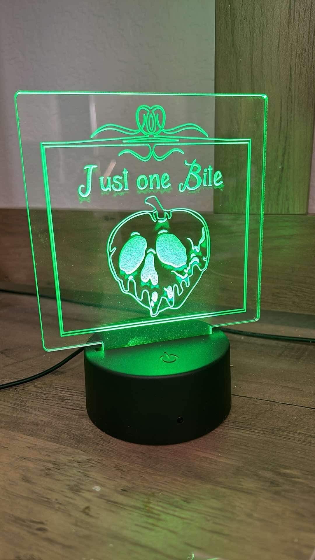 Poisoned Apple Just one Bite Desk Light
