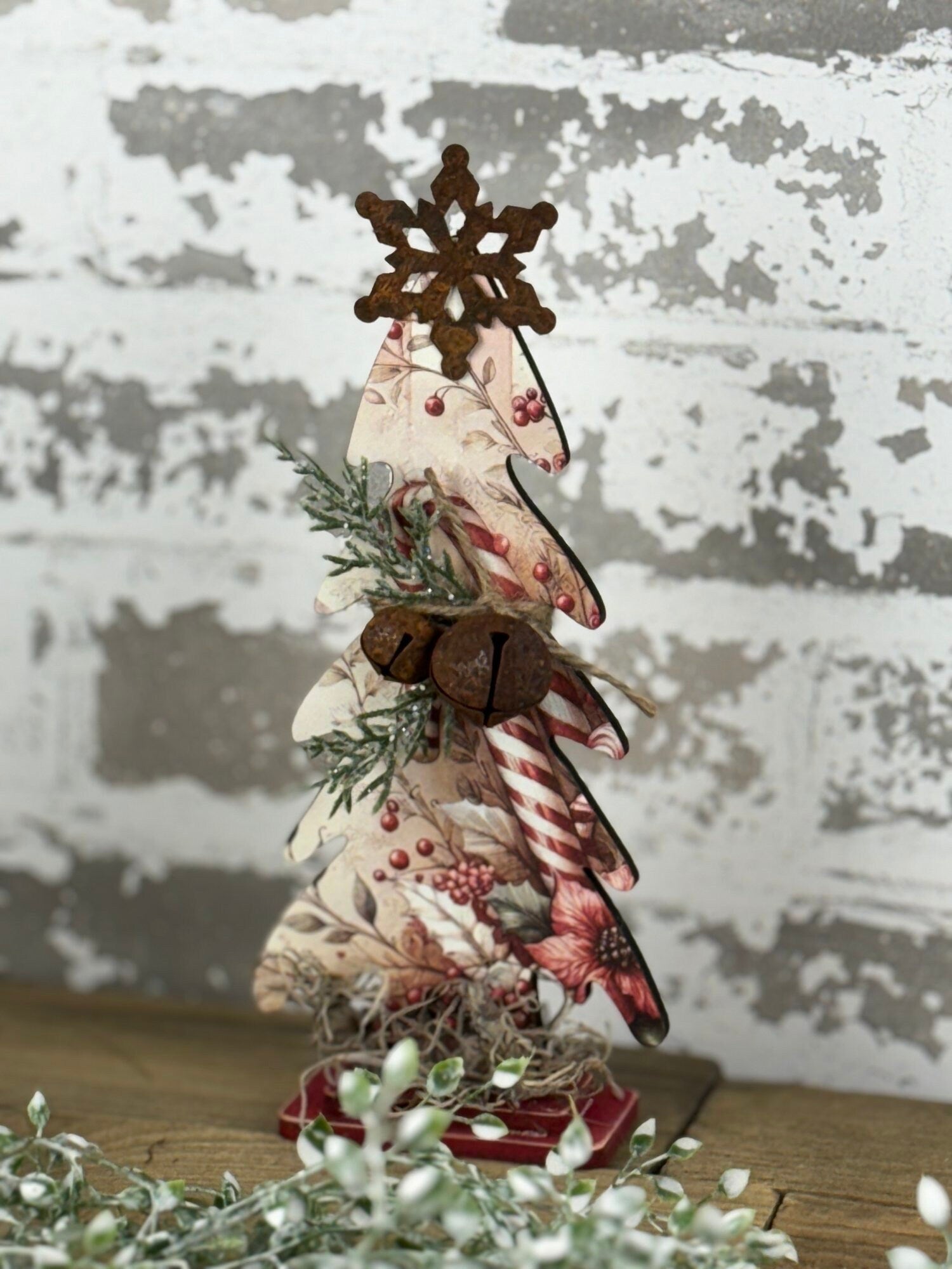 Tree Trio Shelf Sitters Unpainted/ Unassembled DIY Kit (Do it yourself)