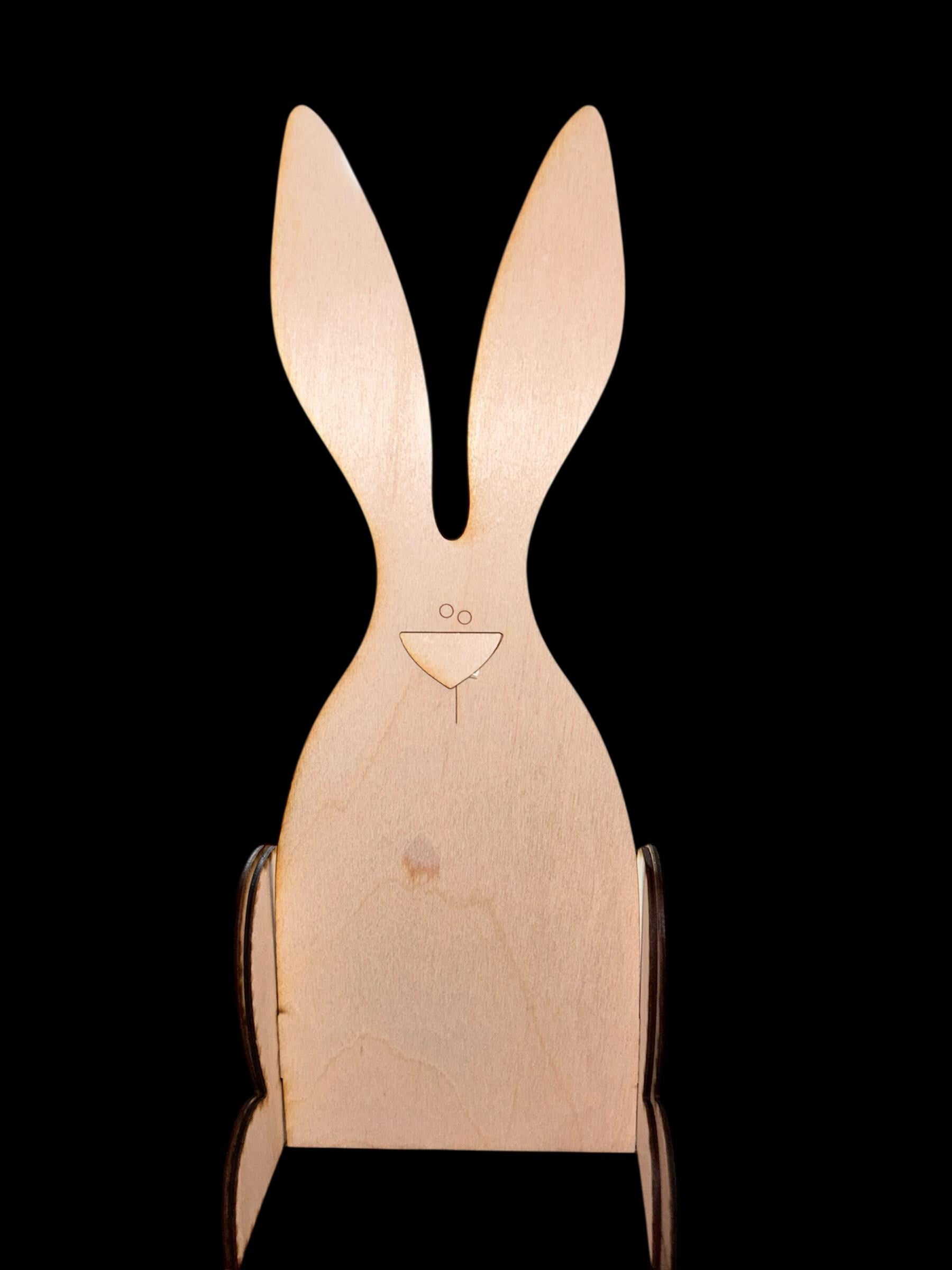 Hopping bunny DIY (do it yourself) kit Unpainted/unassembled Wood Cutout
