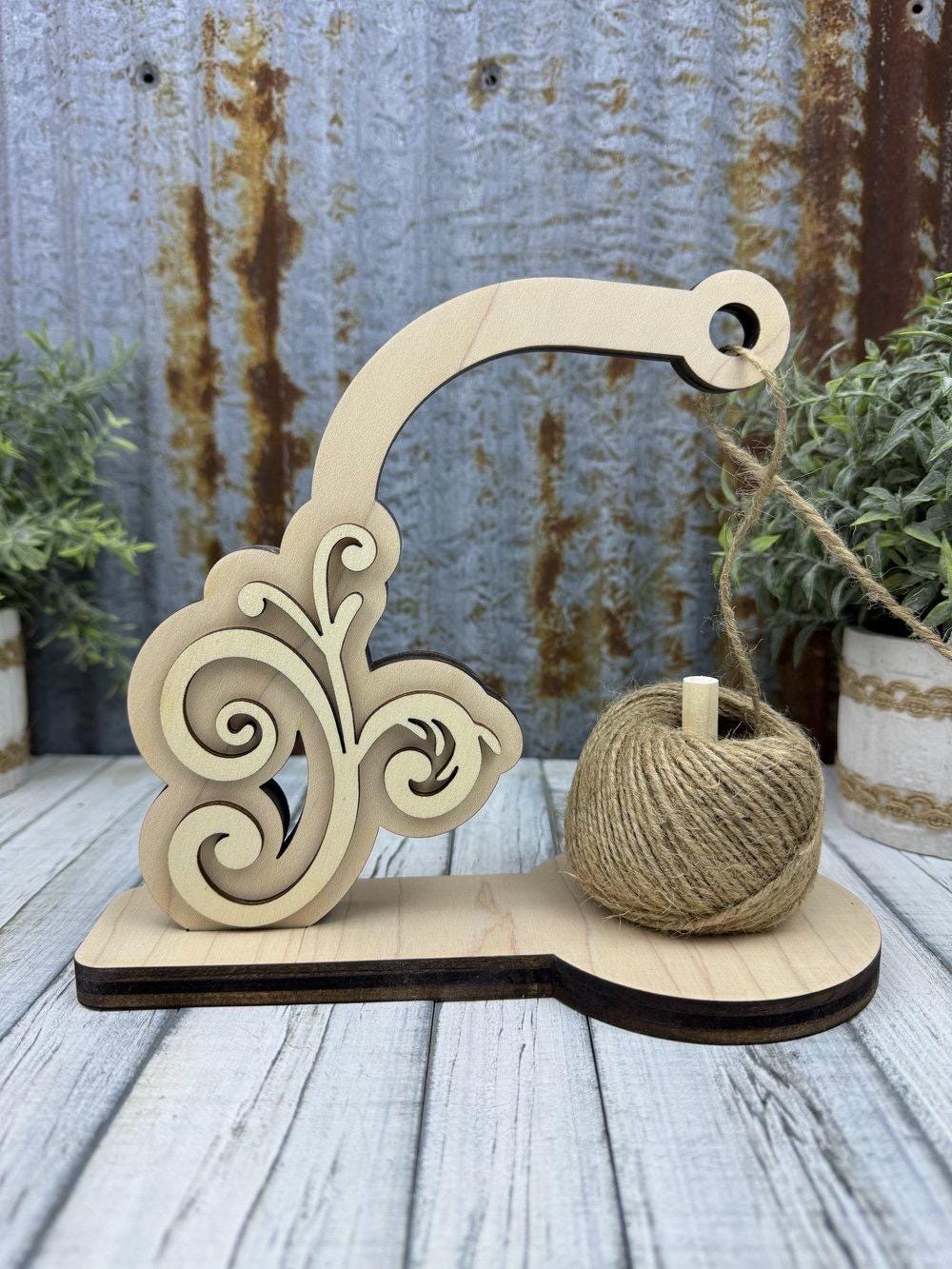 Twine holder UNPAINTED / Unassembled DIY Kit (blank)