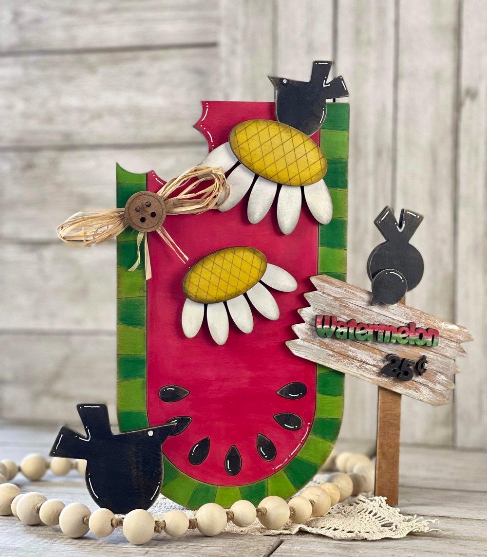 Sweet Watermelon Sign UNPAINTED / Unassembled DIY Kit (blank)