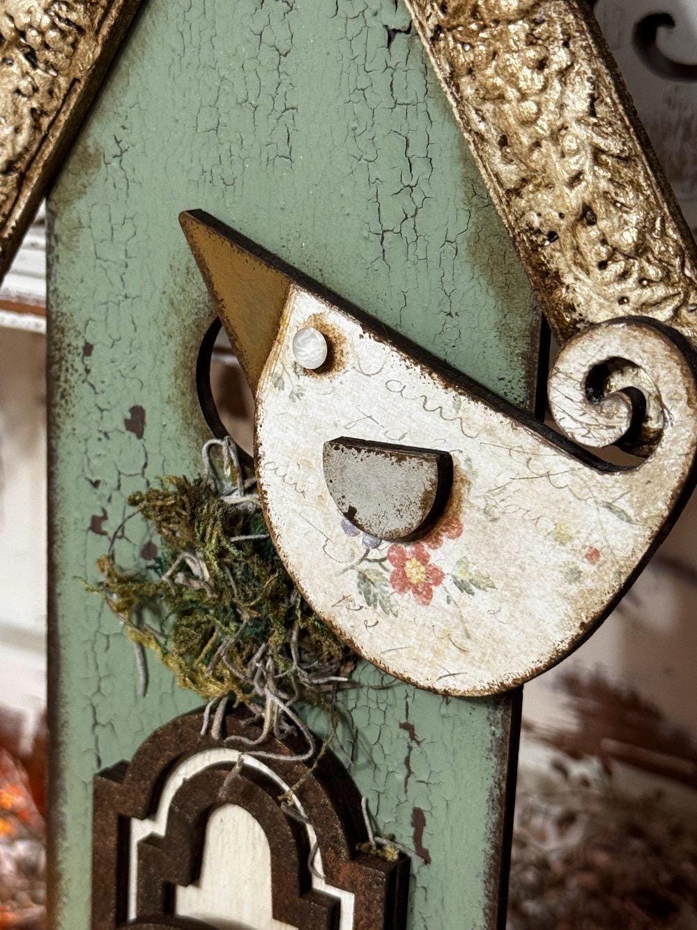 Doorknob Birdhouse UNPAINTED / Unassembled DIY Kit (blank)
