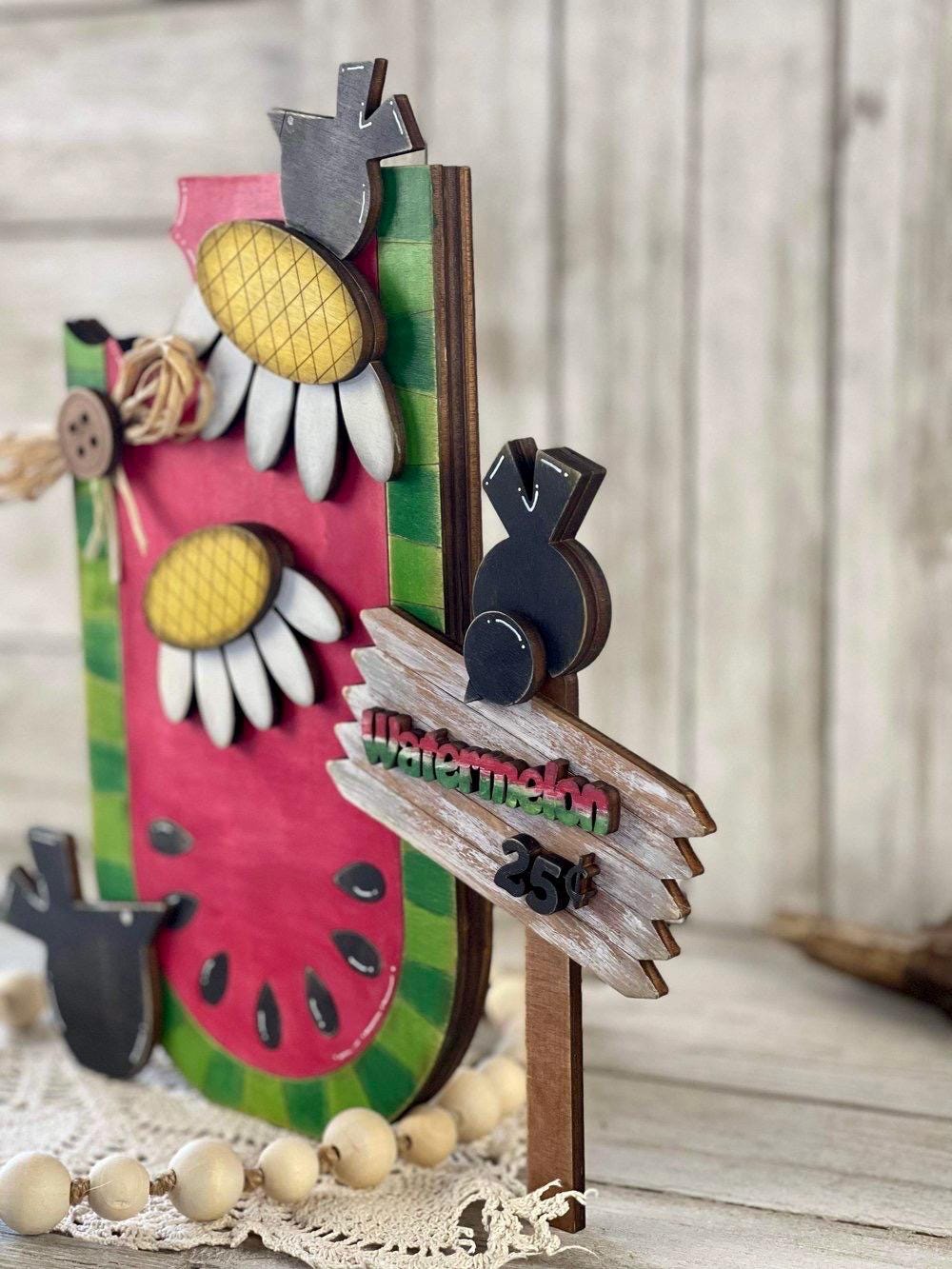 Sweet Watermelon Sign UNPAINTED / Unassembled DIY Kit (blank)