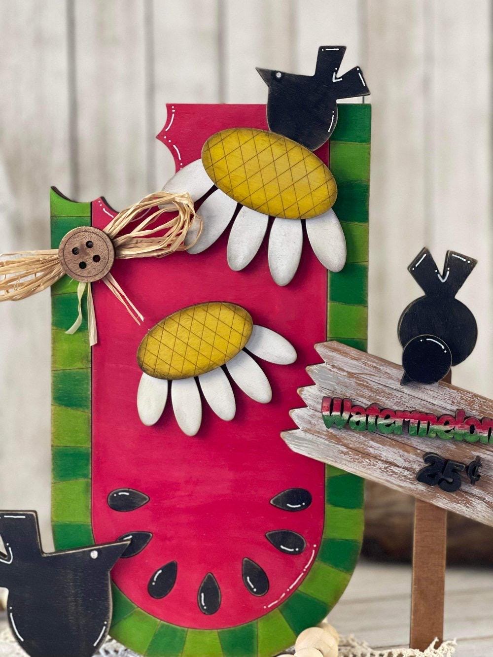 Sweet Watermelon Sign UNPAINTED / Unassembled DIY Kit (blank)