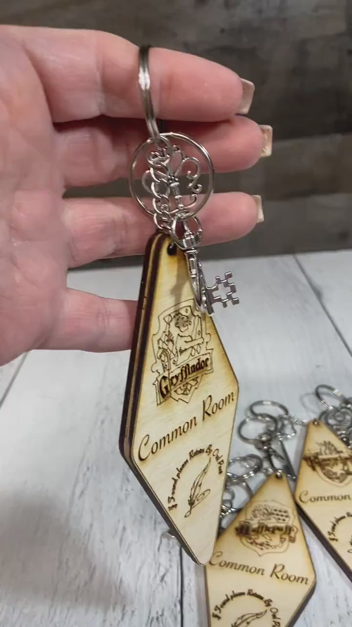 Wizard House Common Room Key Chain