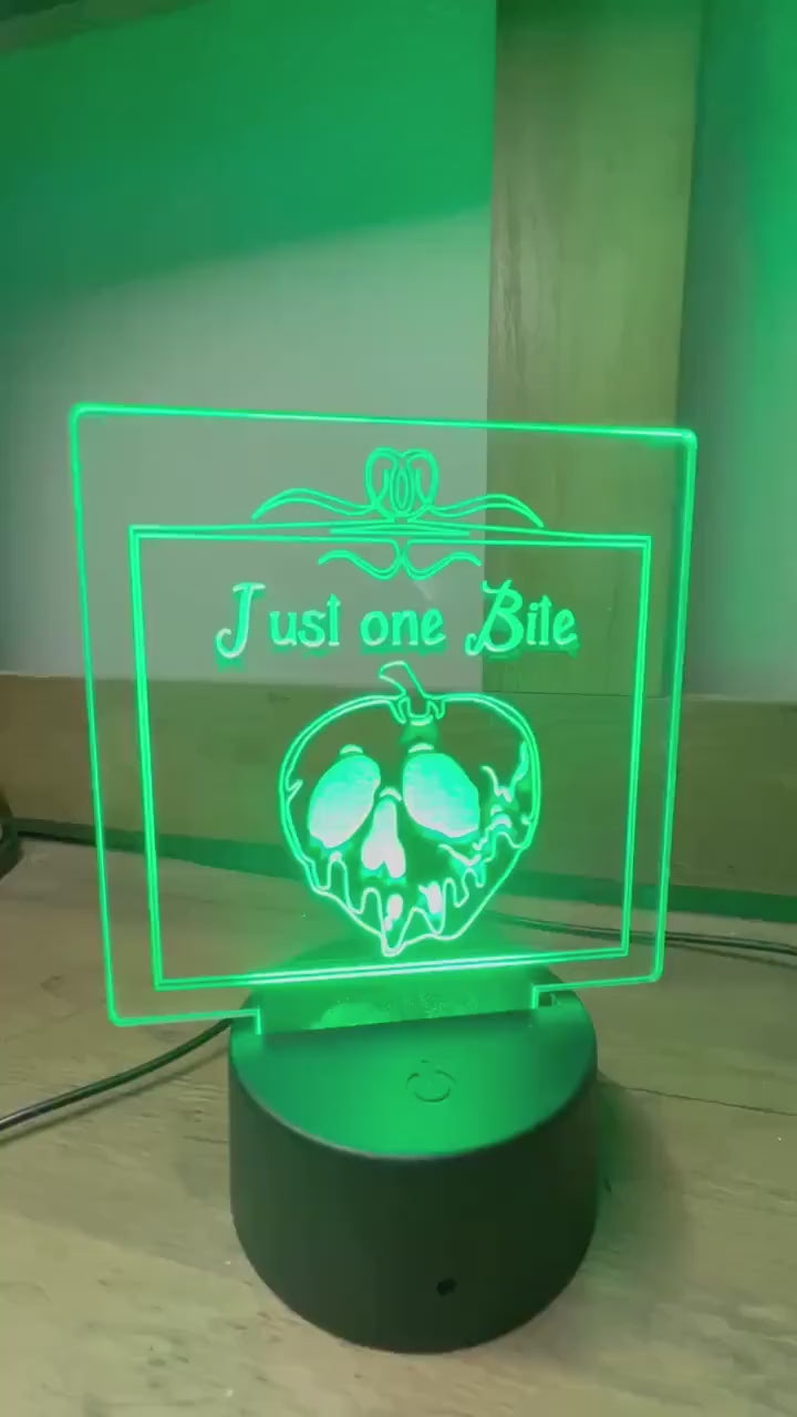 Poisoned Apple Just one Bite Desk Light