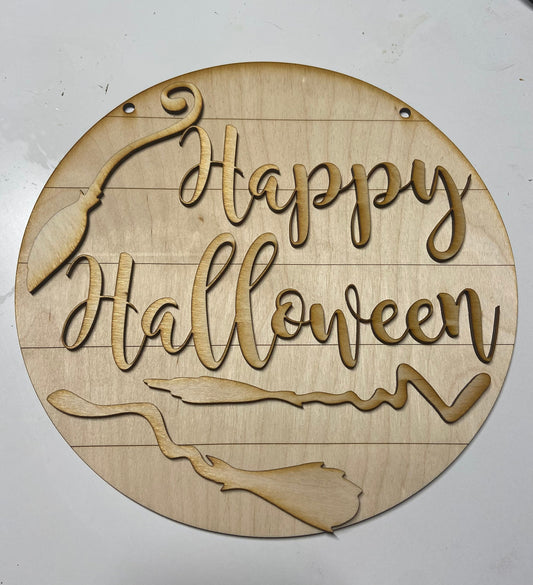 Happy Halloween DIY Door hanger