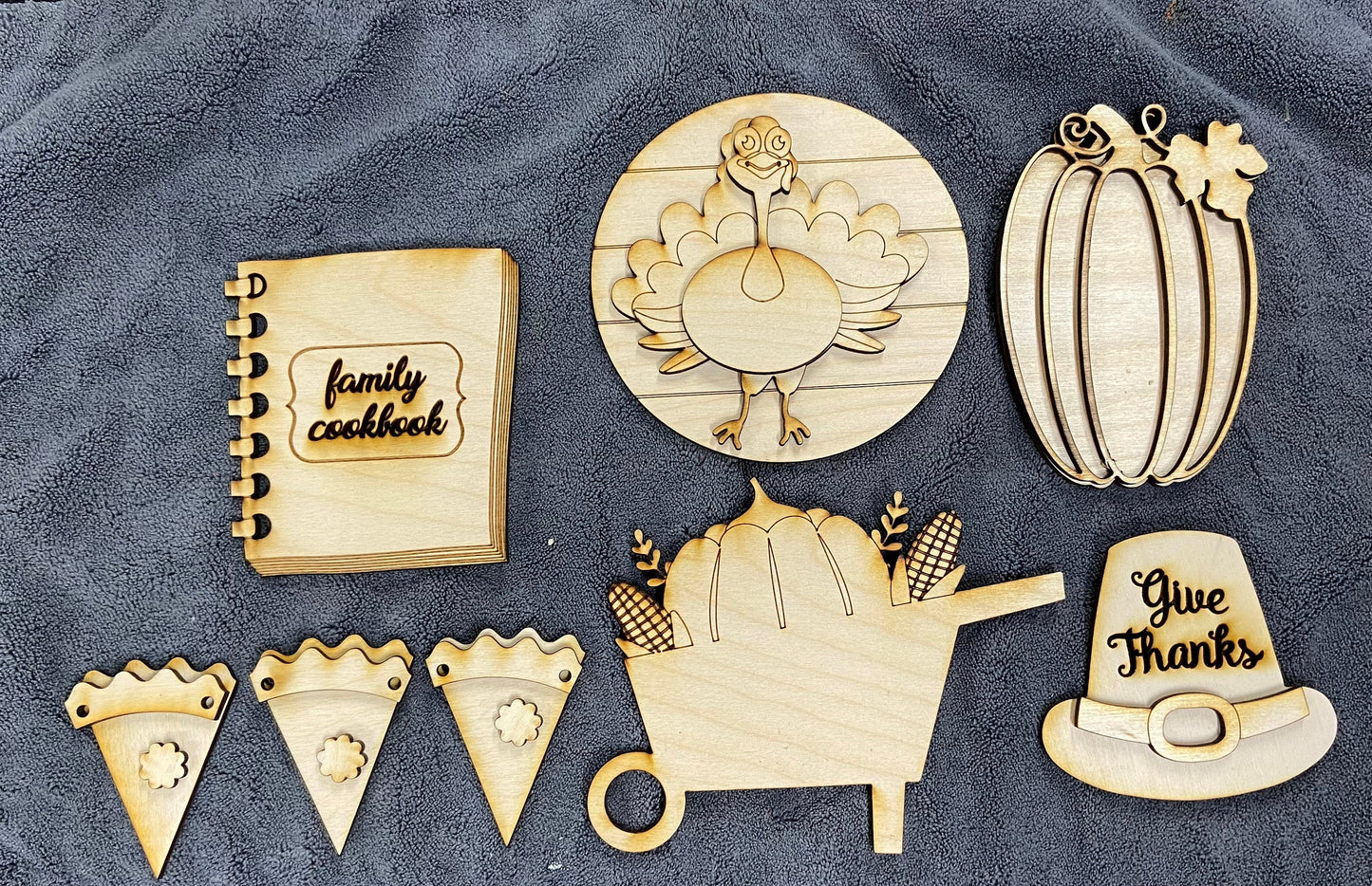 DIY Thanksgiving Tiered Tray unpainted