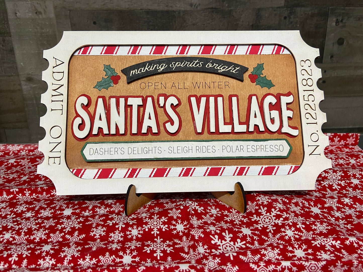 DIY Santa’s Ticket Unpainted
