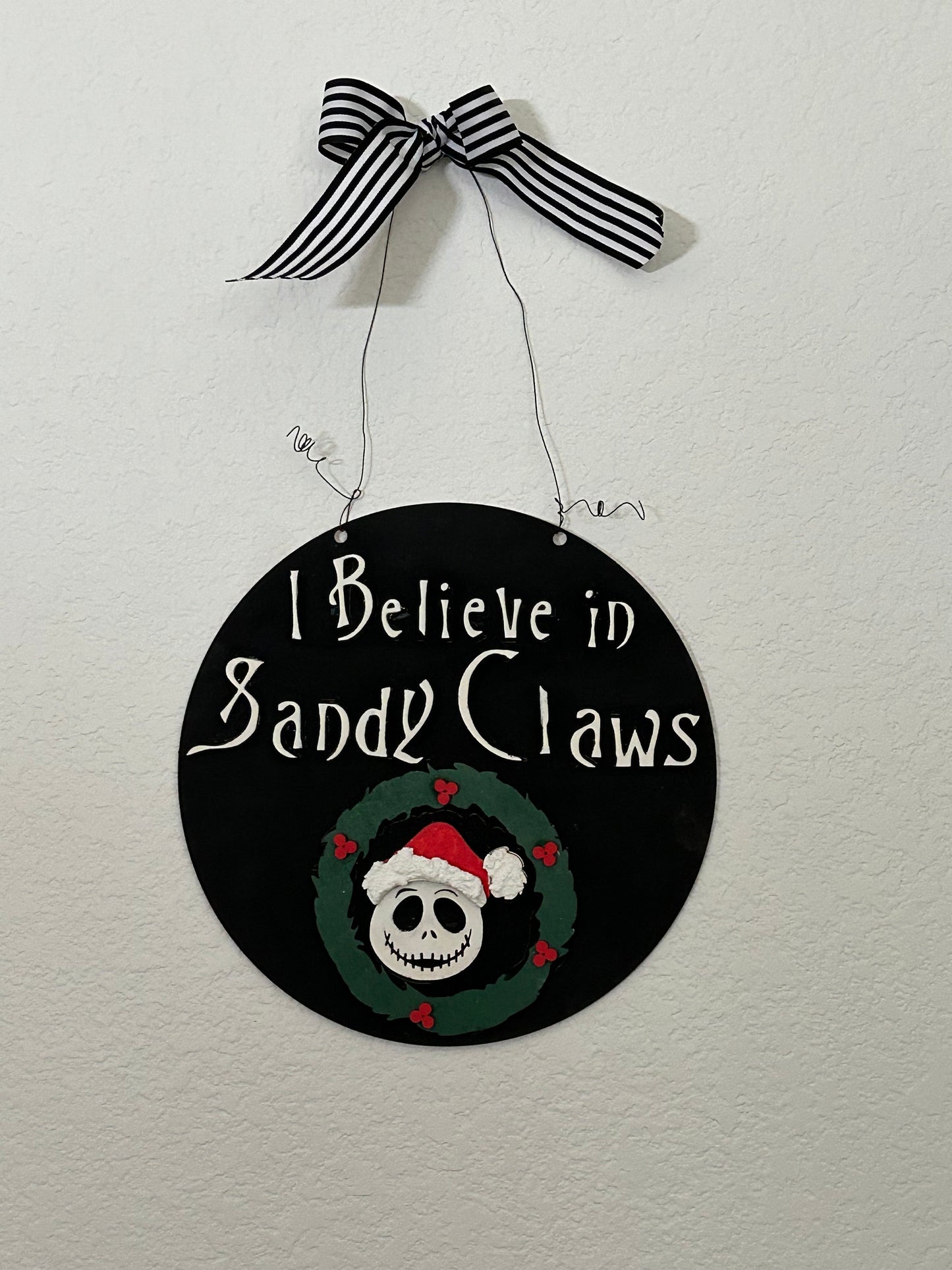Sandy Claws Door Hanger DIY unpainted