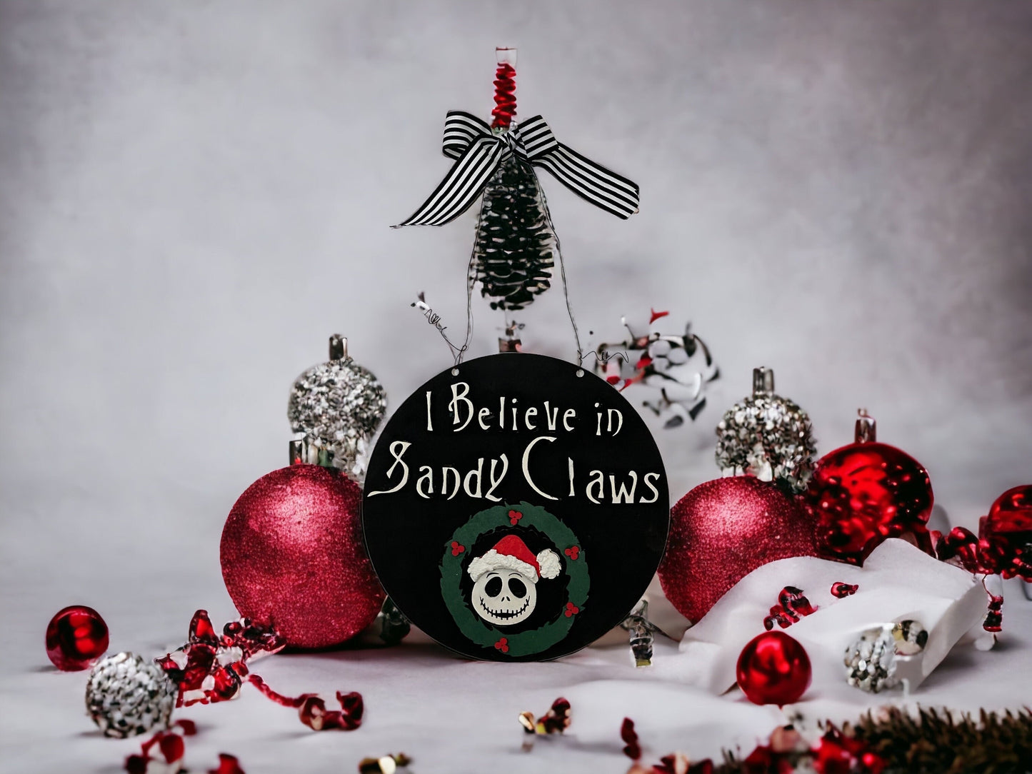Sandy Claws Door Hanger DIY unpainted
