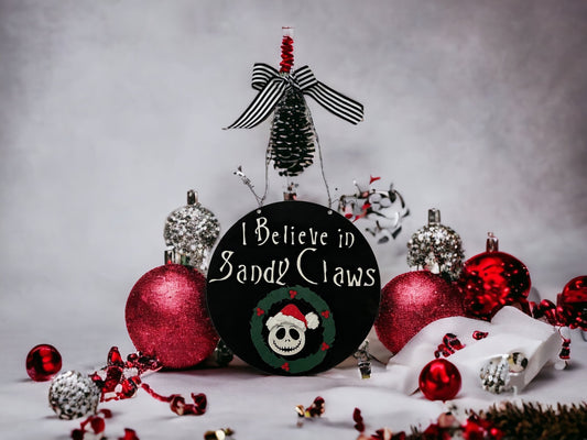 Sandy Claws Door Hanger DIY unpainted