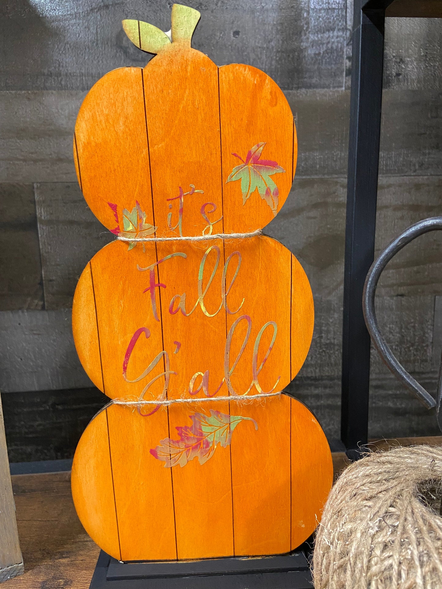 DIY Standing Sacked Pumpkins