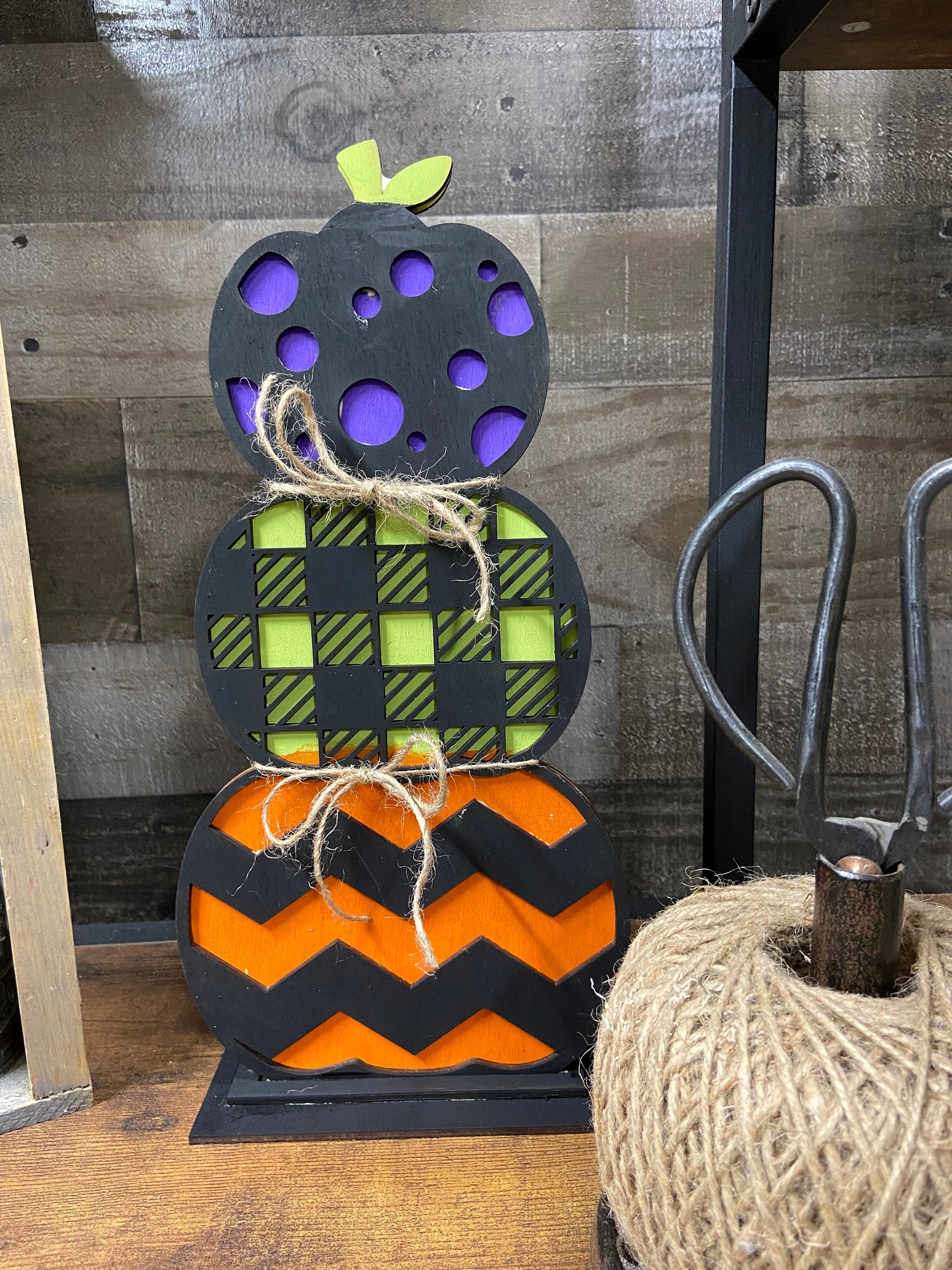 DIY Standing Sacked Pumpkins