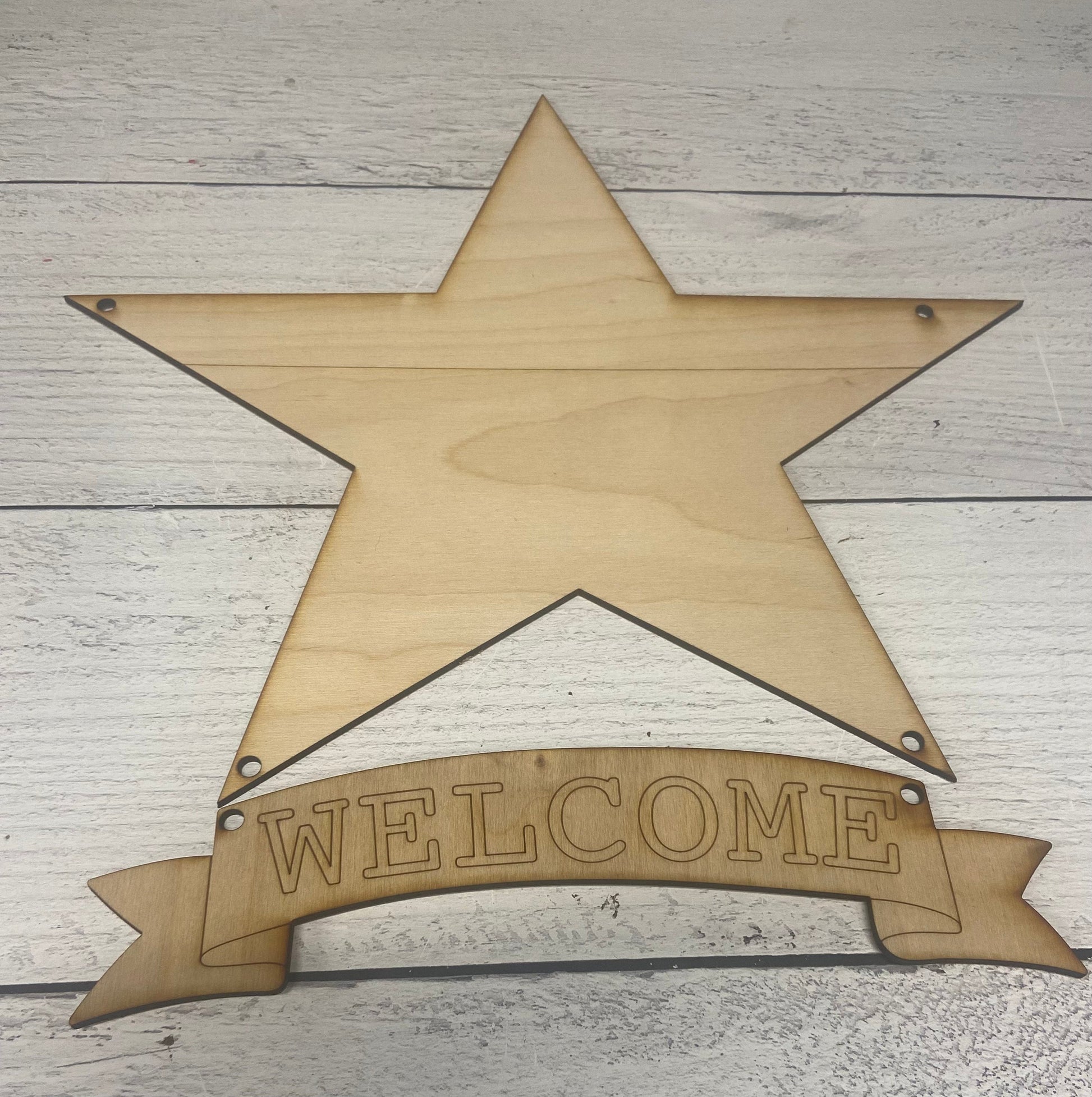 DIY Welcome Star (unpainted)