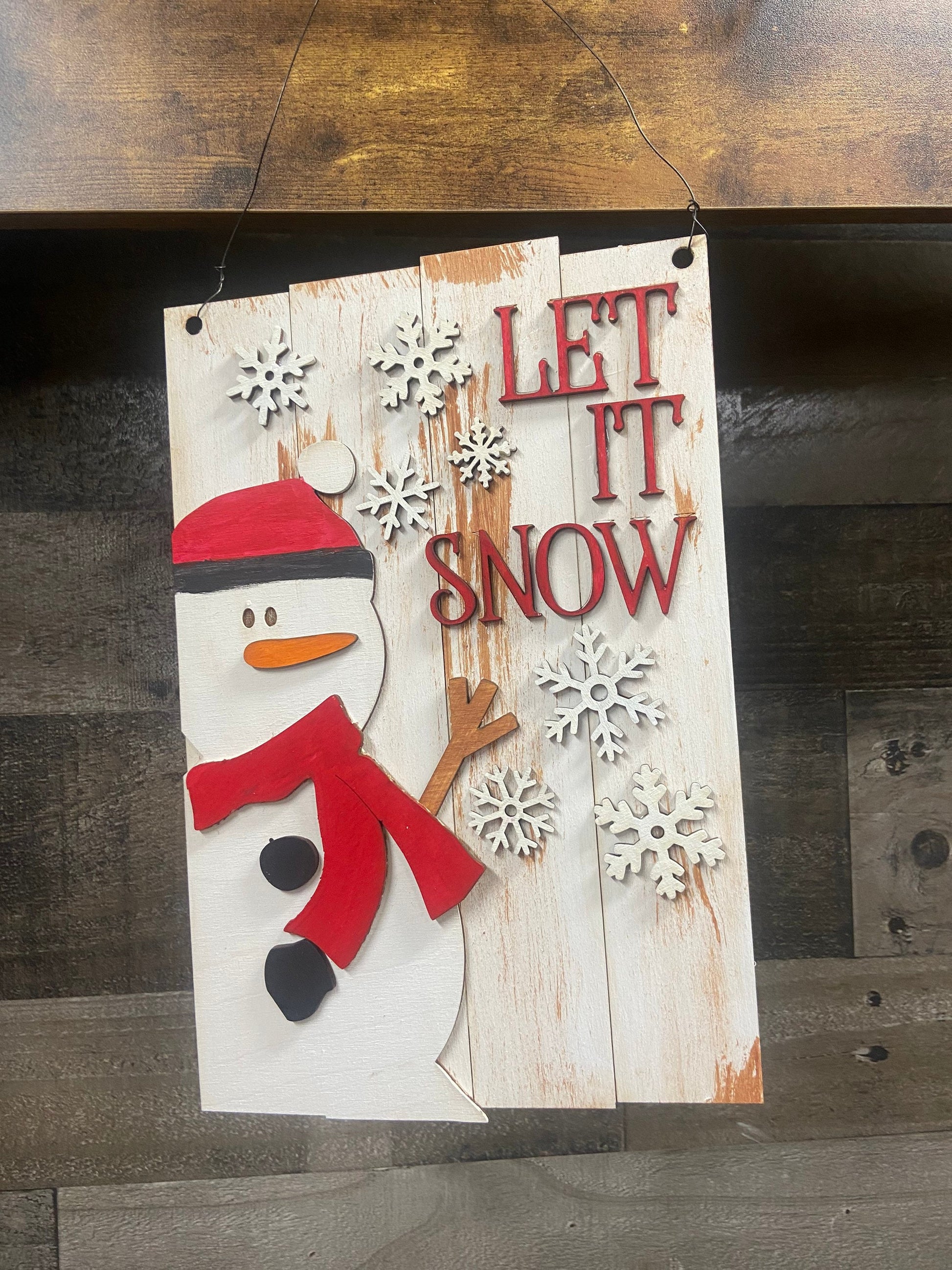 DIY Let it snow sign