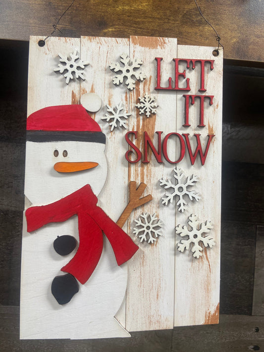 DIY Let it snow sign