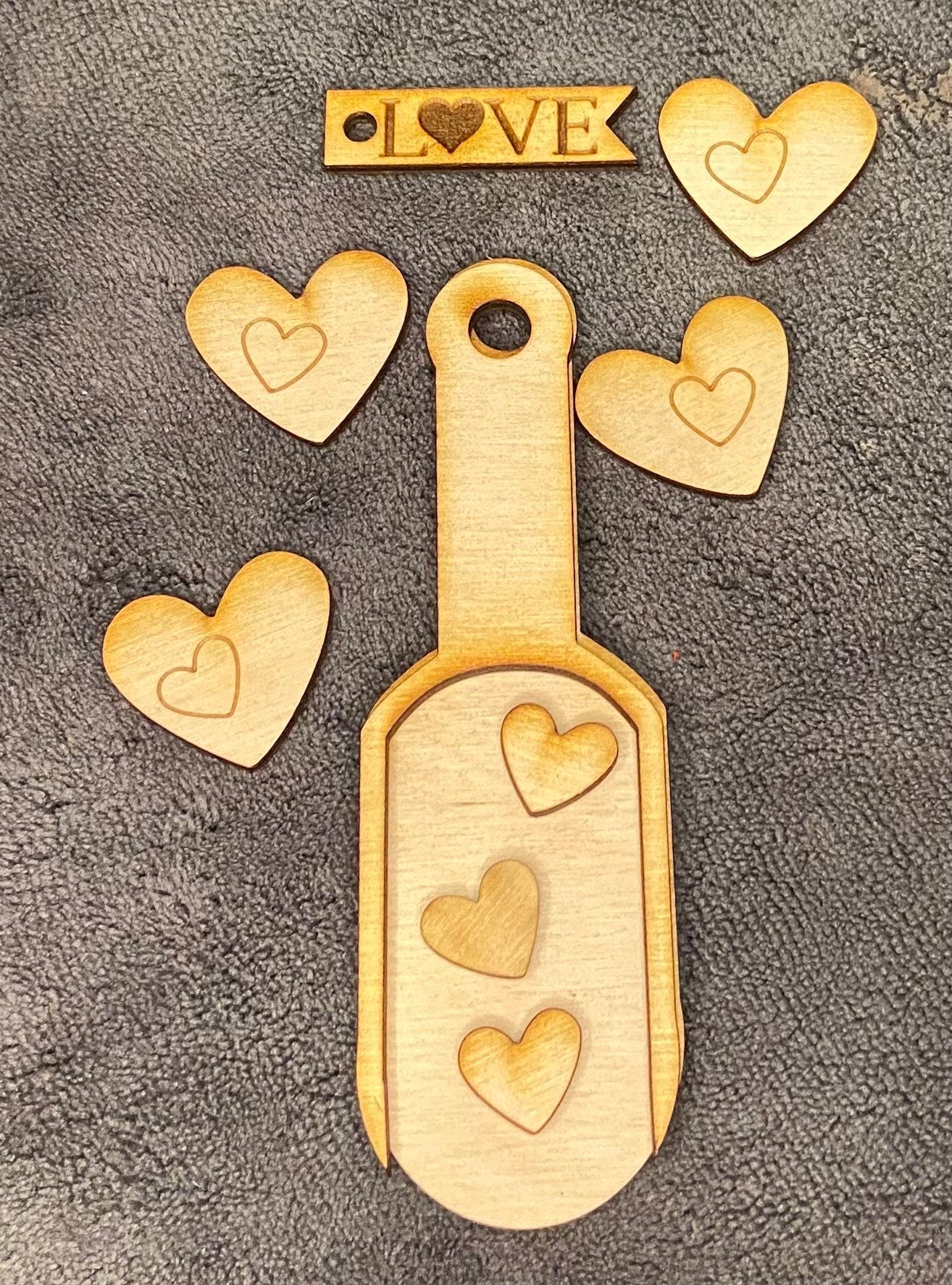 DIY Heart Scoop unpainted