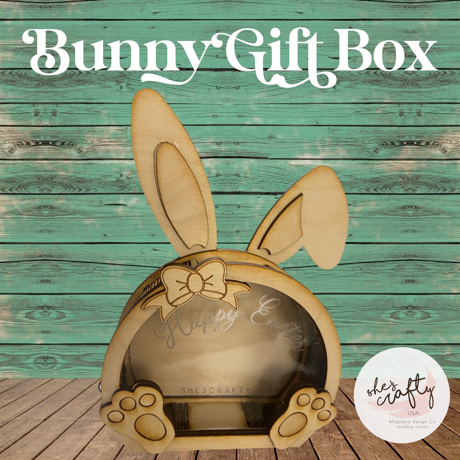 Easter Bunny Gift Box (Unpainted)